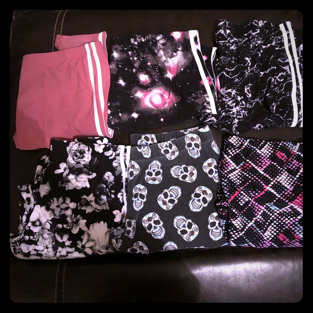 6 pair of no boundaries leggings sz xxl/19